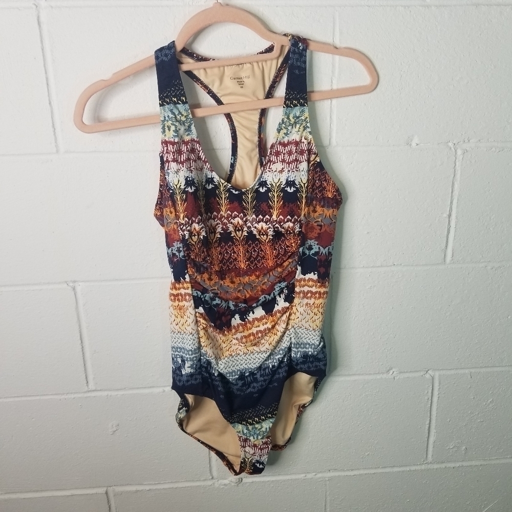 Garnet Hill Patchwork Floral One Piece Swimsuit - image 8